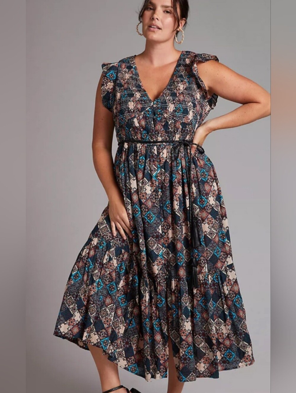 Anthropologie The Peregrine Midi Dress
